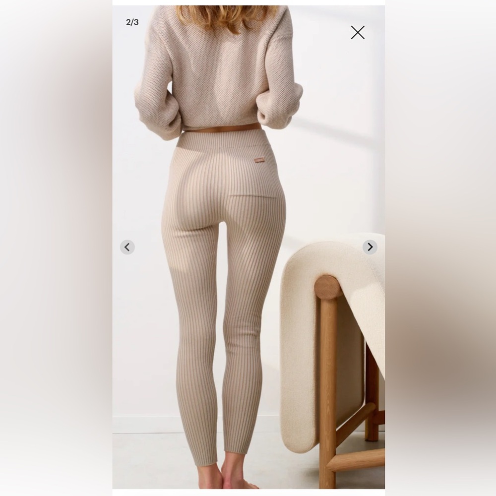 Lunya CottonSilk Ribbed Leggings - Picture 2 of 7